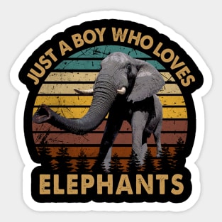 Jumbo Joy Elephant Dreams, Trendy Tee for Wildlife Aficionados Sticker